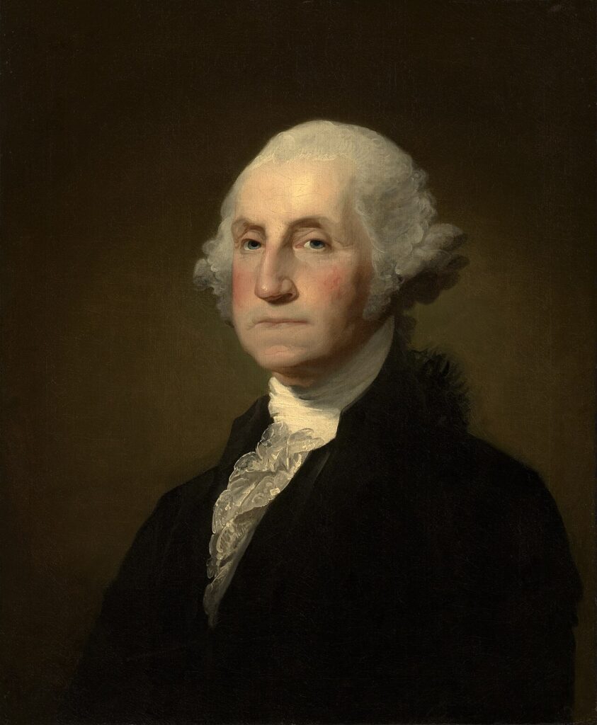 A portrait of George Washington
