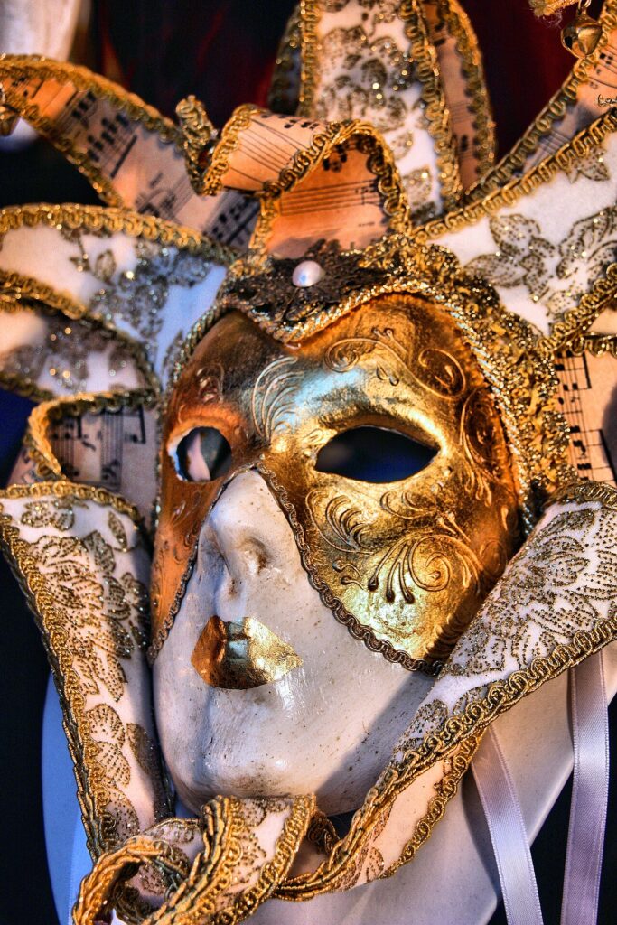 22 Venice carnival mask - souvenir from Venice, Italy