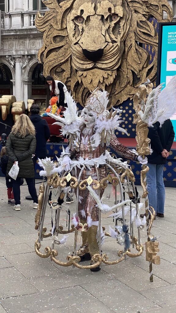 Elaborate costume at the Venice carnival
