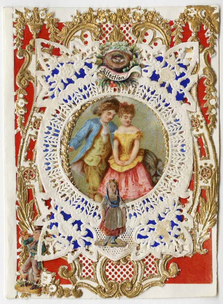 A vintage Valentine card