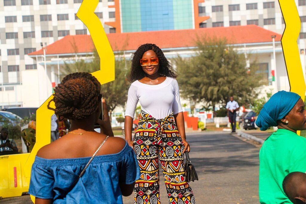 Ghanaian woman in African outfit Taste of Ghana Festival 2023