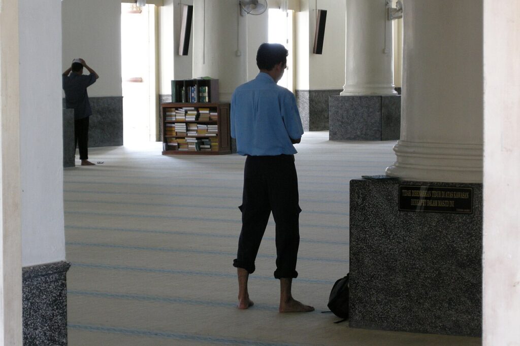 Kuala Terengganu, Prayer in mosque, Malaysia