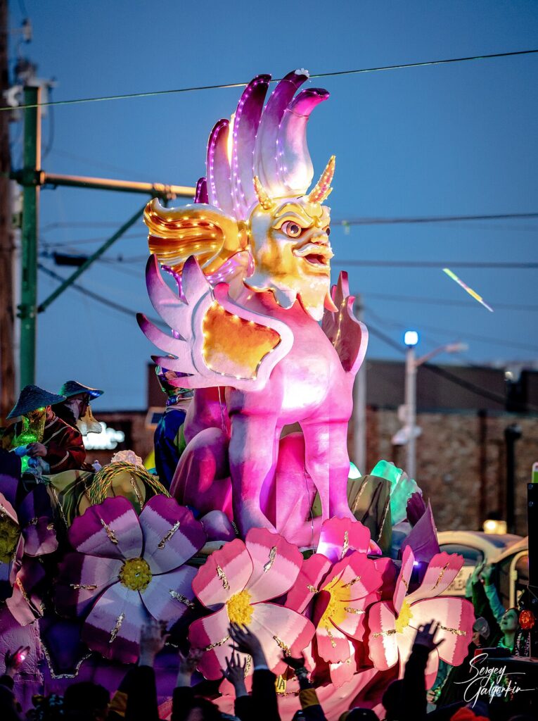 Mardi Gras 2020, New Orleans, Louisiana - Float figure
