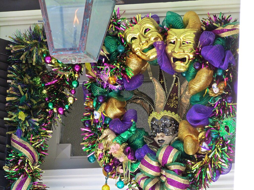 Mardi Gras decorations in Galveston Texas 2015 02