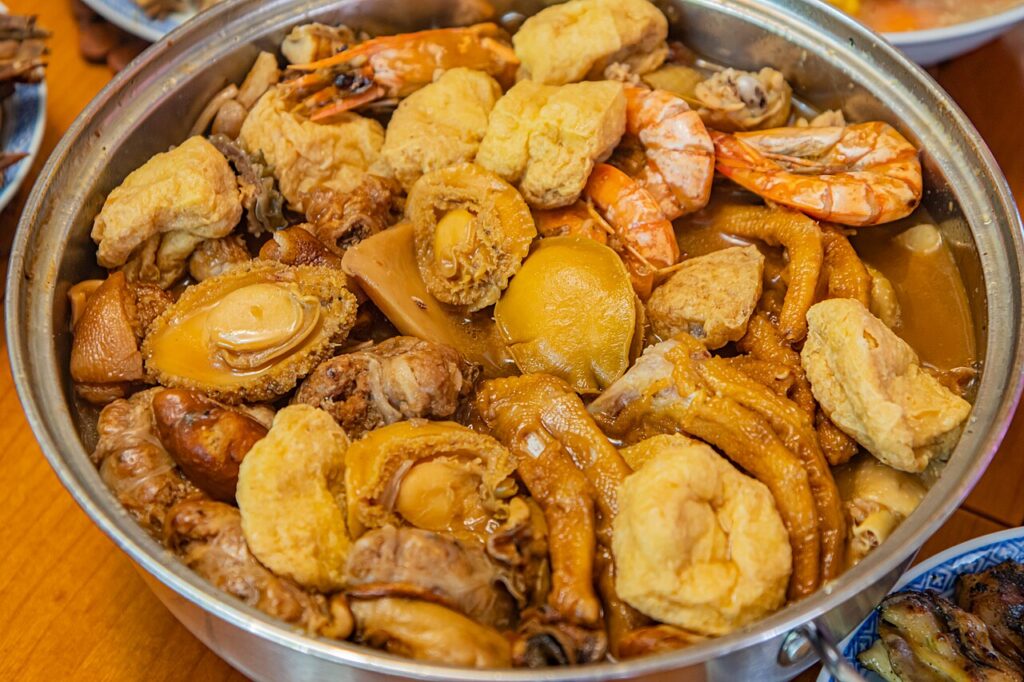 Poon choi, the layered Cantonese basin feast