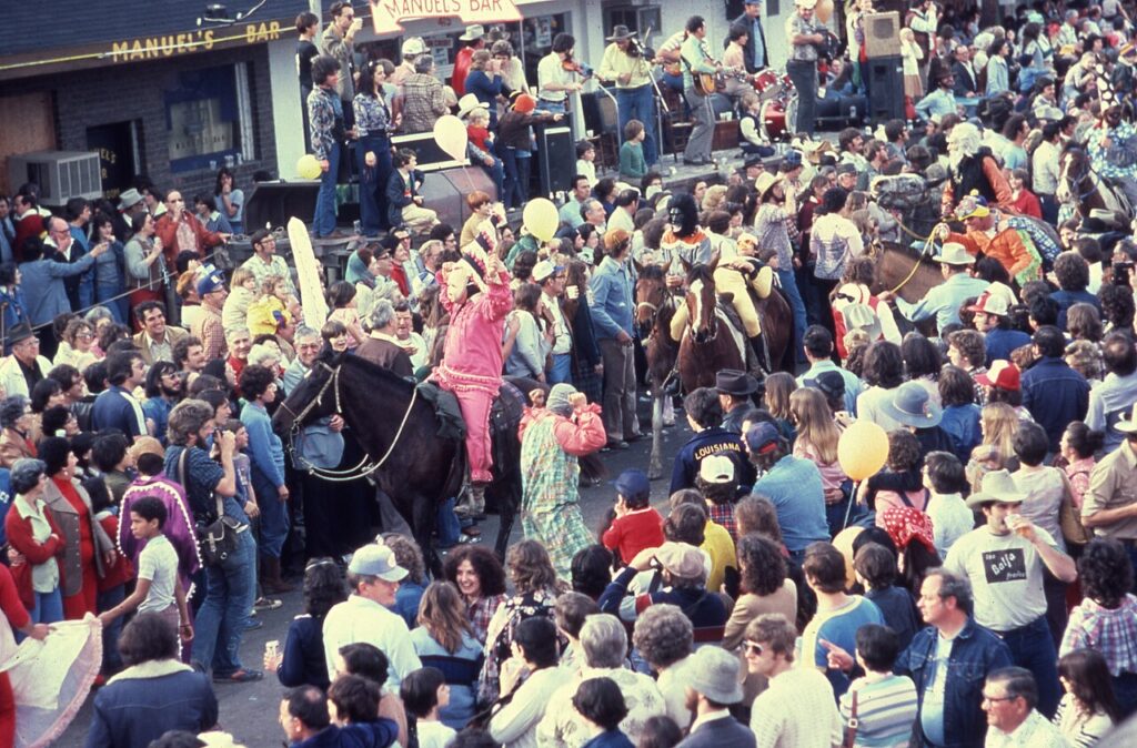 Parade at Cajun Mardi Gras festival 1989