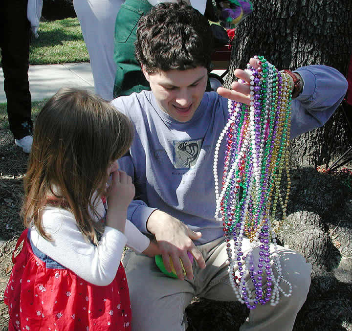 Beads - Mardi Gras season in Uptown New Orleans, 2002
