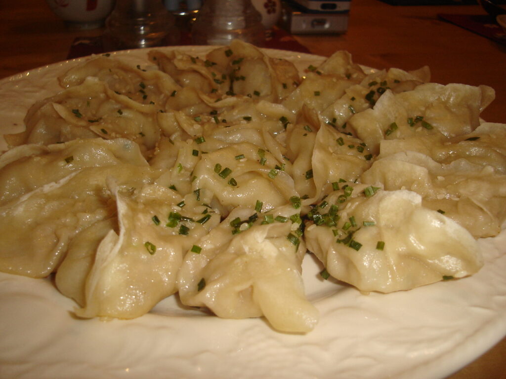 Jiaozi dumplings, the defining New Year food of northern China