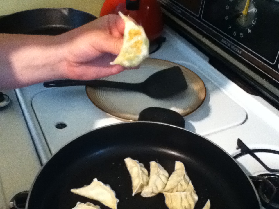 Folding and pleating dumplings by hand
