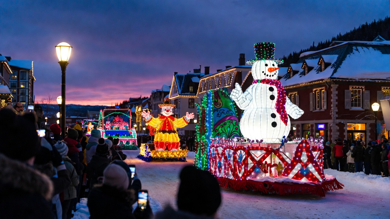 Quebec Winter Carnival Night Parades