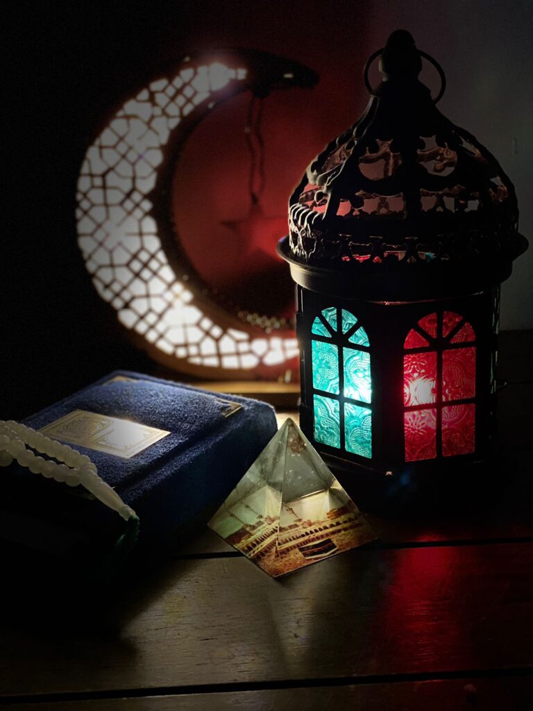 Ramadan lantern with quran