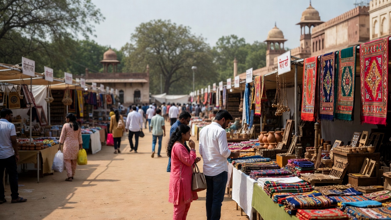 Shopping at Taj Mahotsav