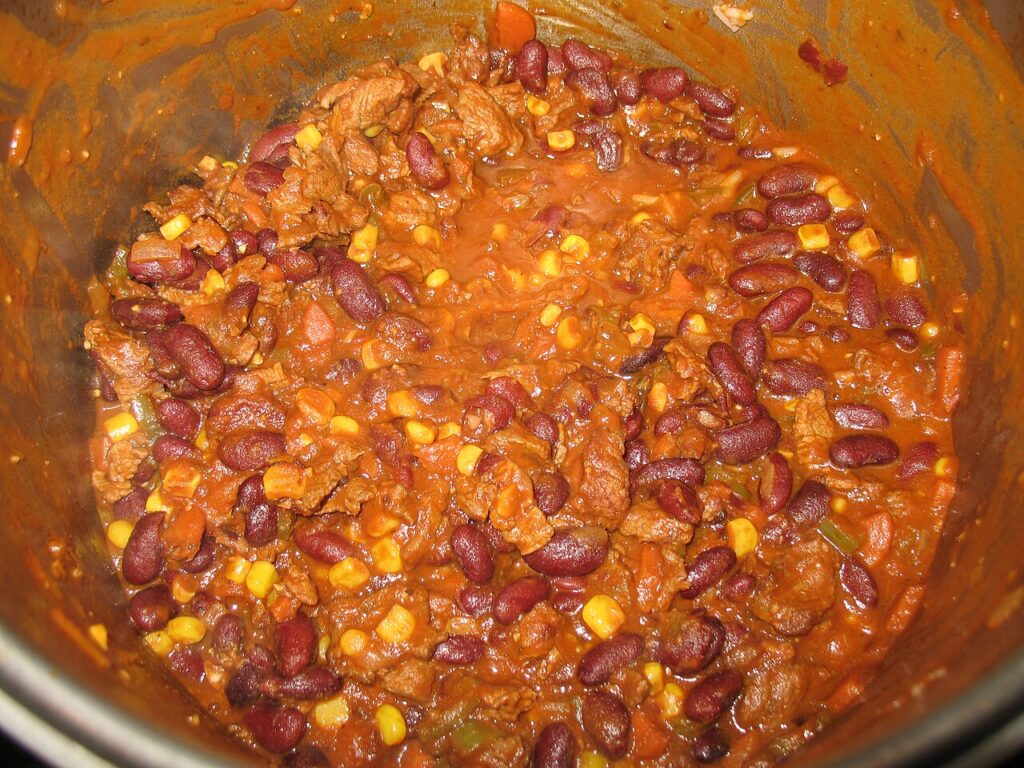 Chili con carne cuisson