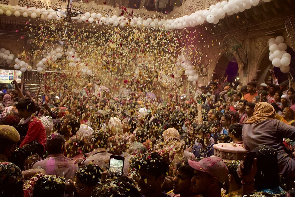 Flowers Holi Celebration
