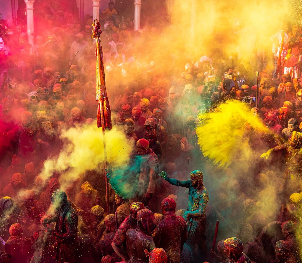 Lathmar Holi 2022 in Nandgaon, Uttar Pradesh