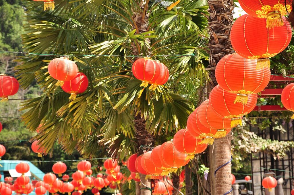 Red lanterns for Chinese New Year
