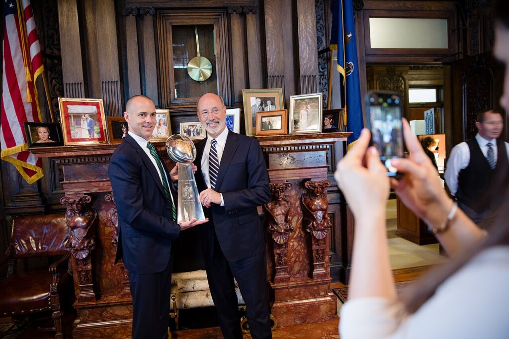 Vince Lombardi Trophy Visits the Pennsylvania Capitol (42514964682)