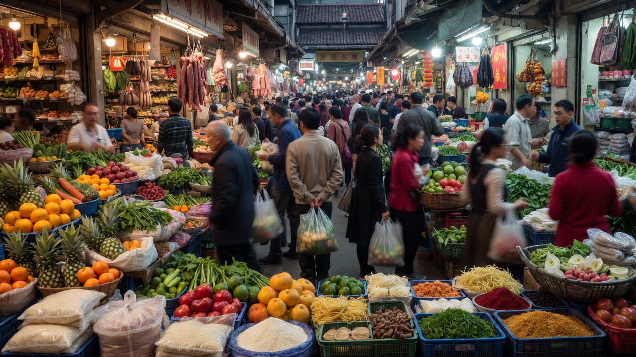 Chinese New Year Global Fresh Produce Shopping