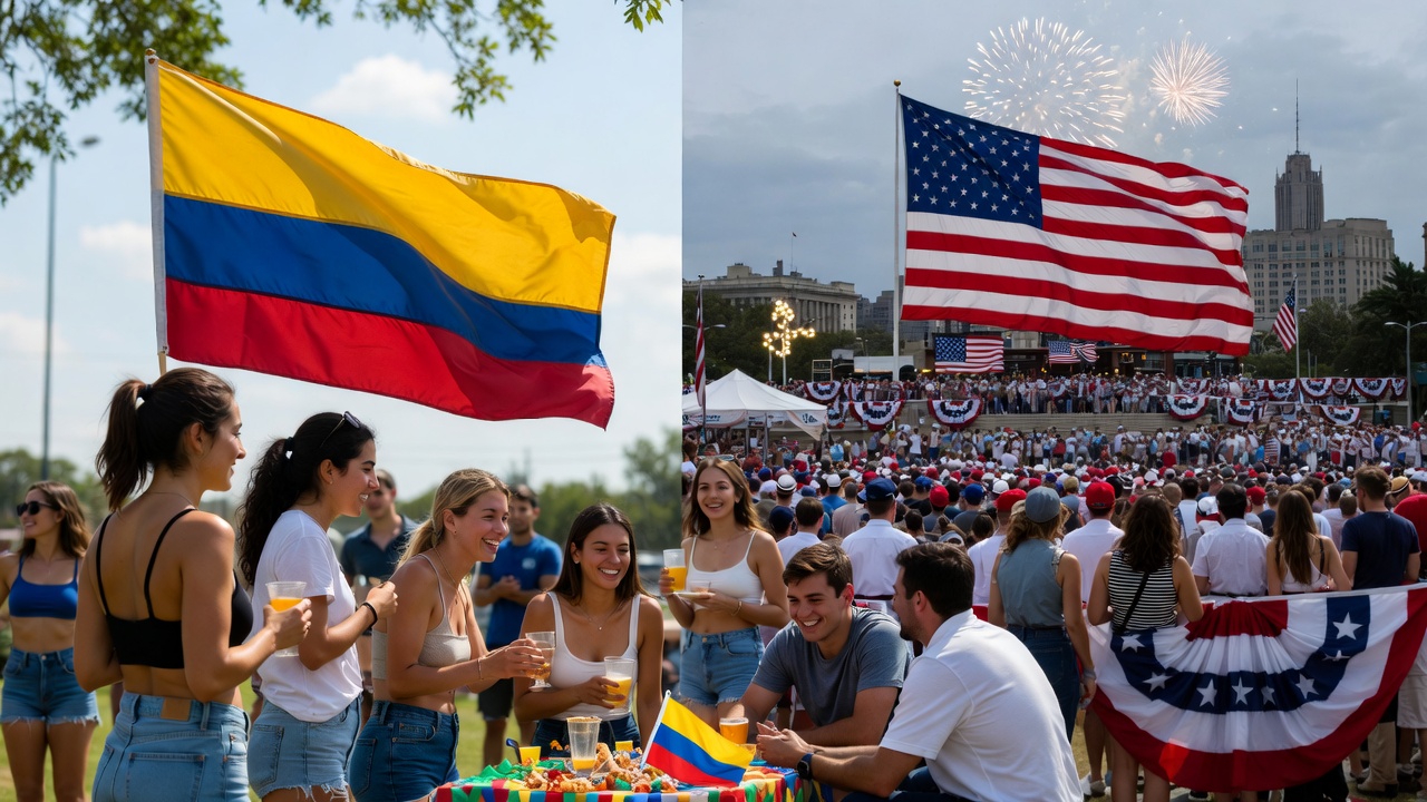 July 4 in Colombia vs USA
