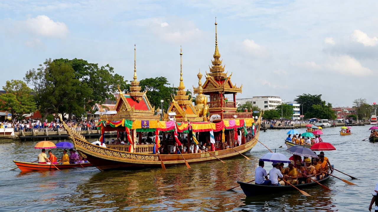The Chao Pho-Chao Mae Pak Nam Pho Procession