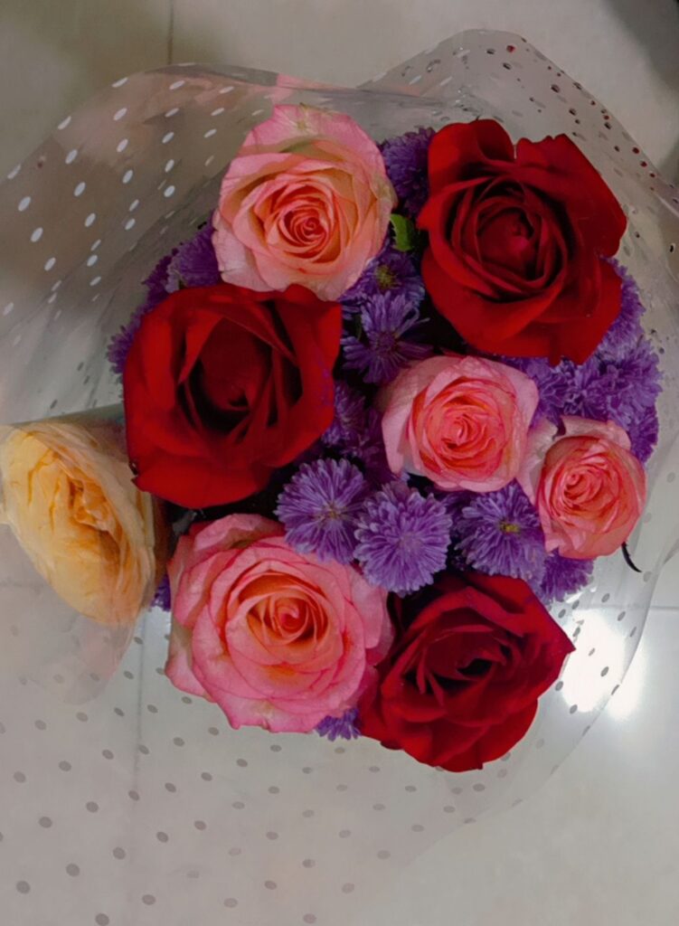 A bouquet of flowers