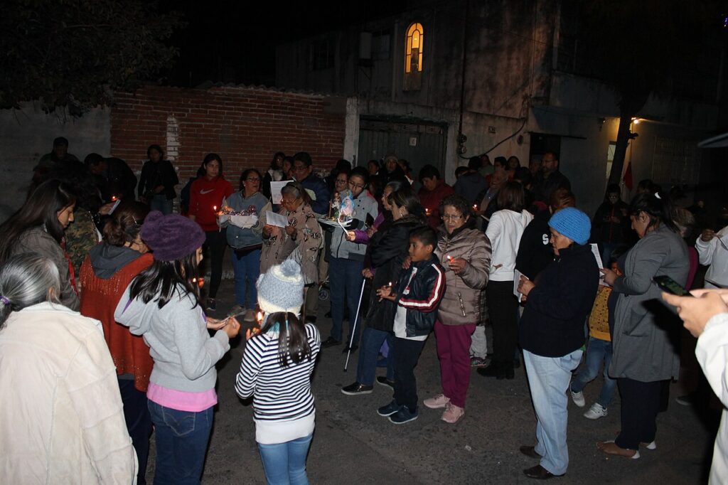 A Las Posadas celebration in Puebla