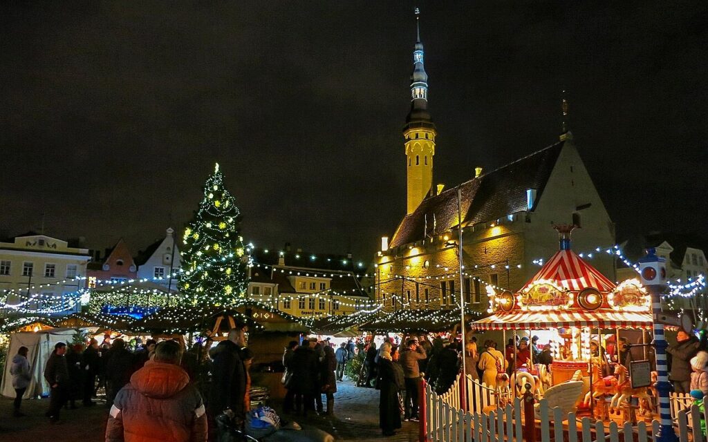 The Christmas market in Tallinns old town