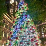 The Christmas tree in Martin Place, Sydney, Australia