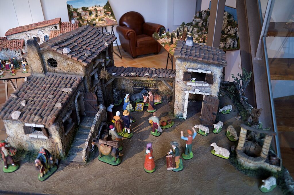 A Provencal crib of santons