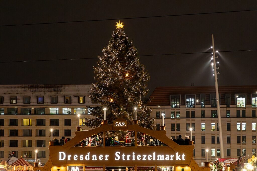 The Striezelmarkt in Dresden