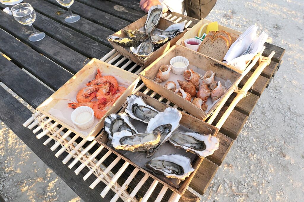 A French seafood platter for the reveillon