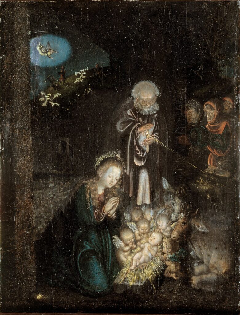 Cranach painting of the Nativity