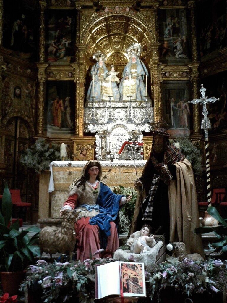 A Belen nativity scene in Seville