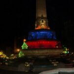 Christmas lights at Plaza Francia, Altamira, in Caracas, Venezuela