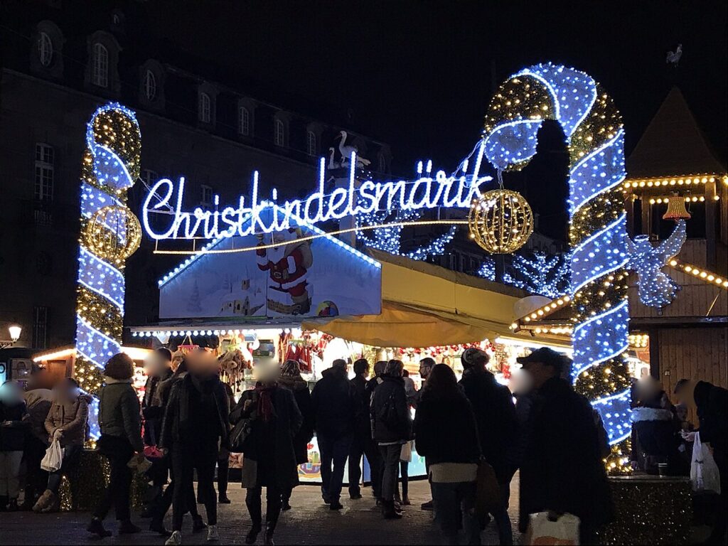 The Christmas market in Strasbourg, Alsace