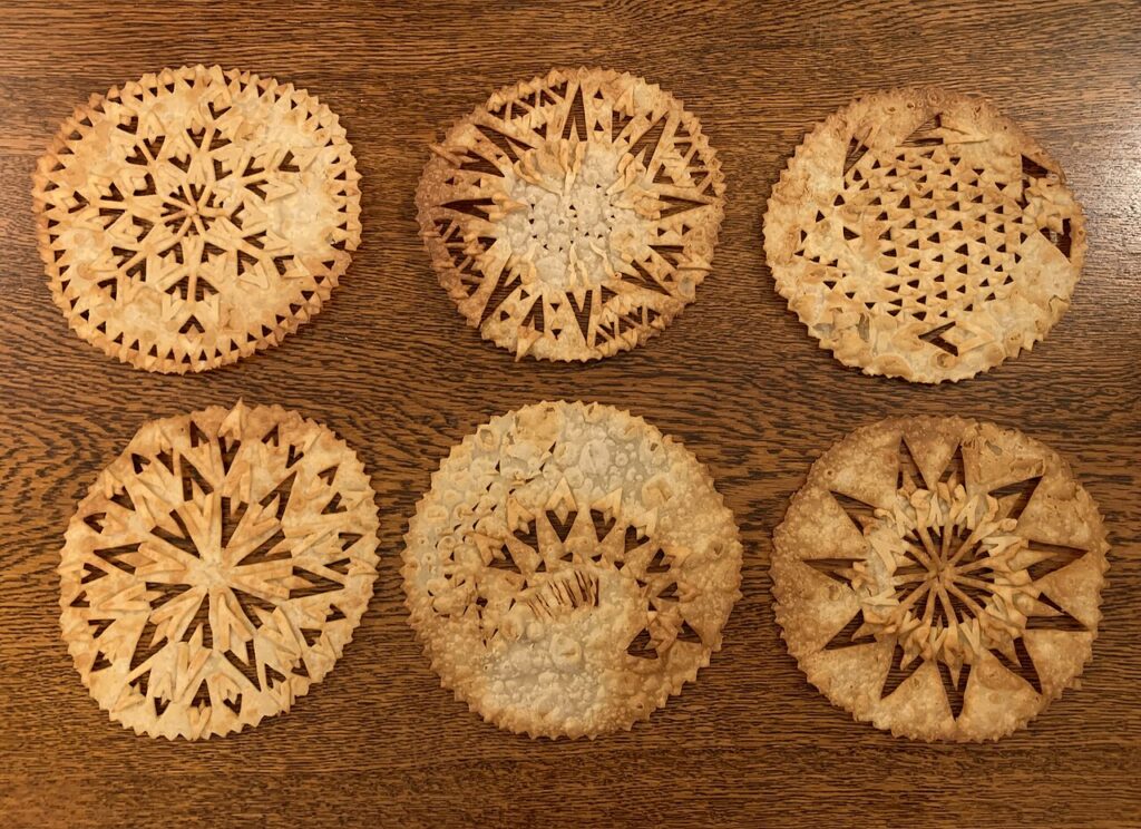 Icelandic laufabraud leaf bread