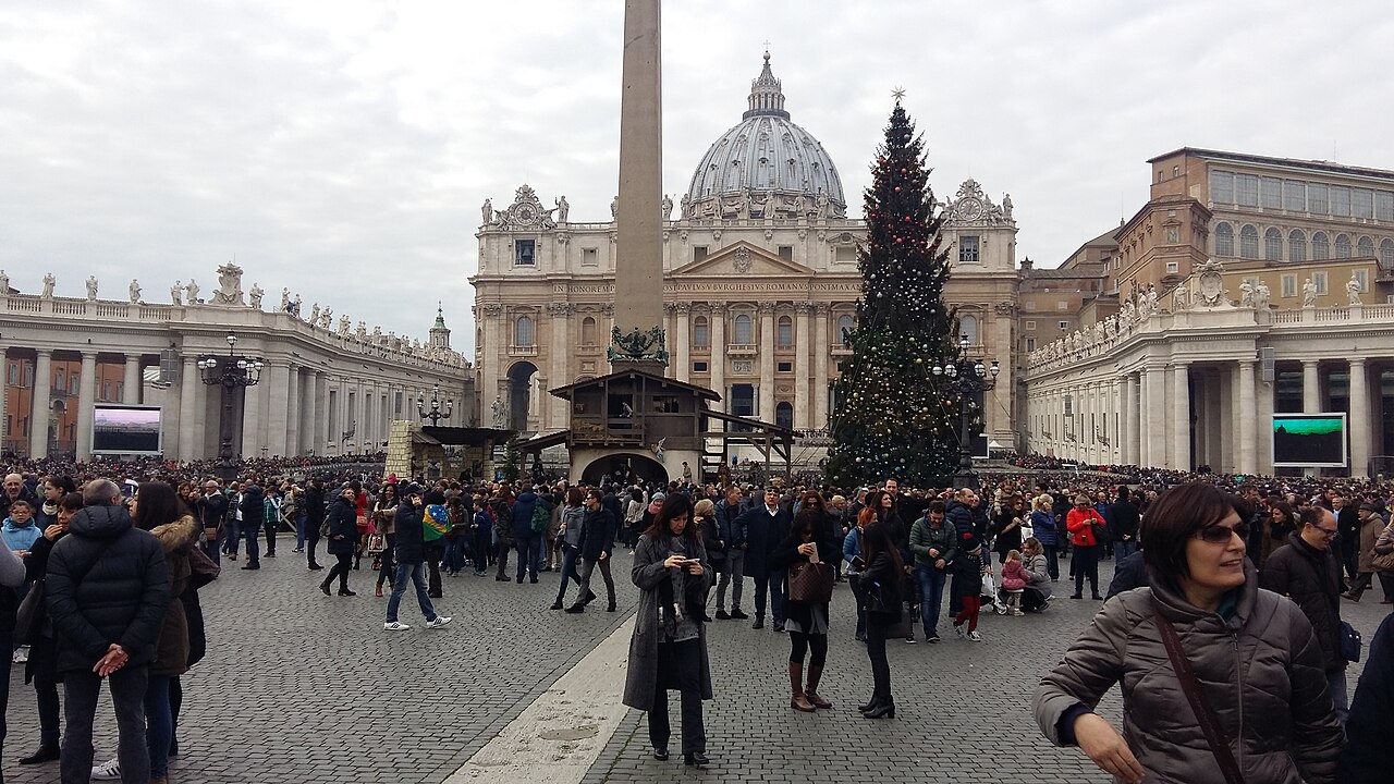 Christmas in St Peter's Square at the Vatican