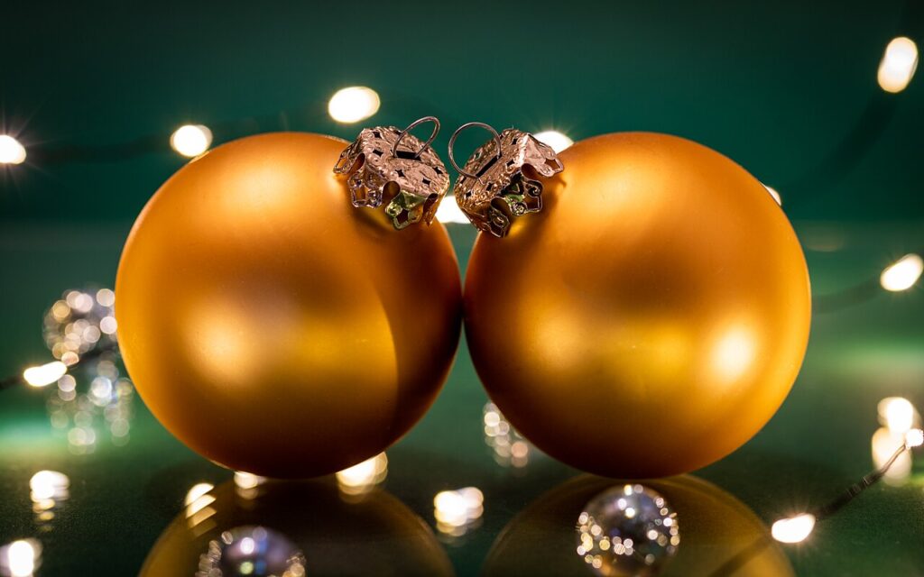 Glass Christmas baubles