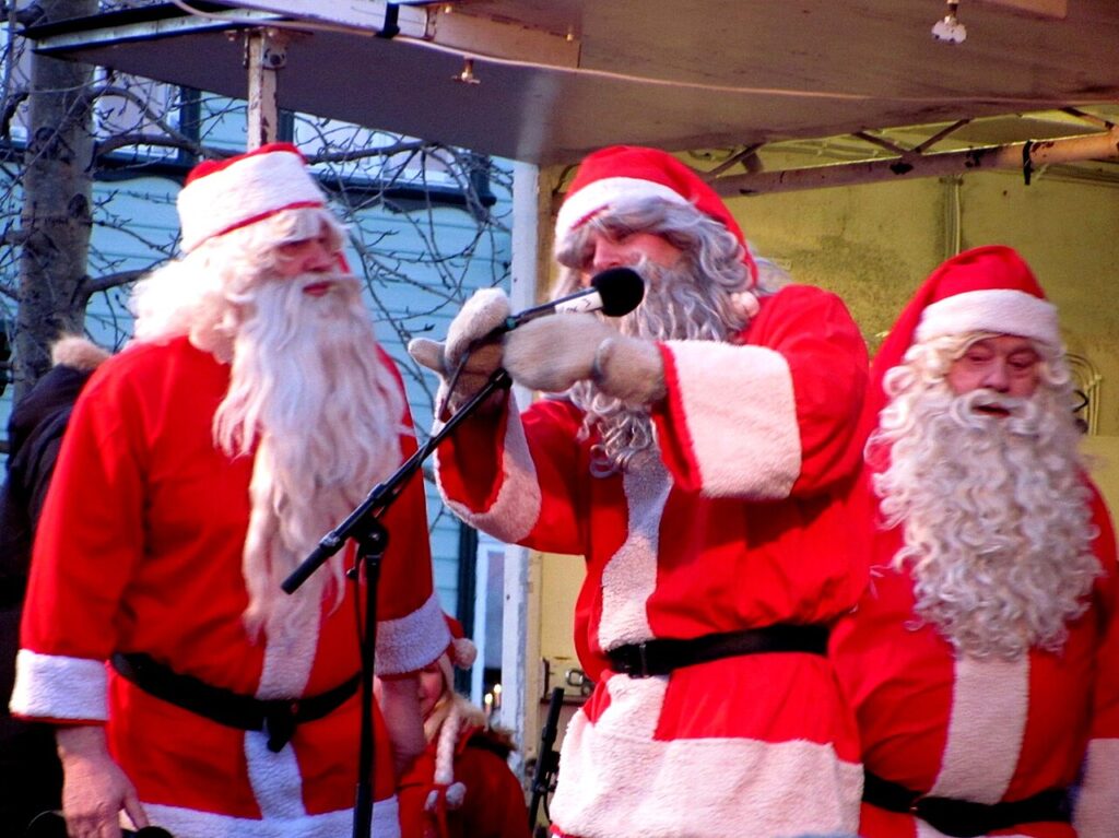 Costumed Icelandic Yule Lads in Akureyri
