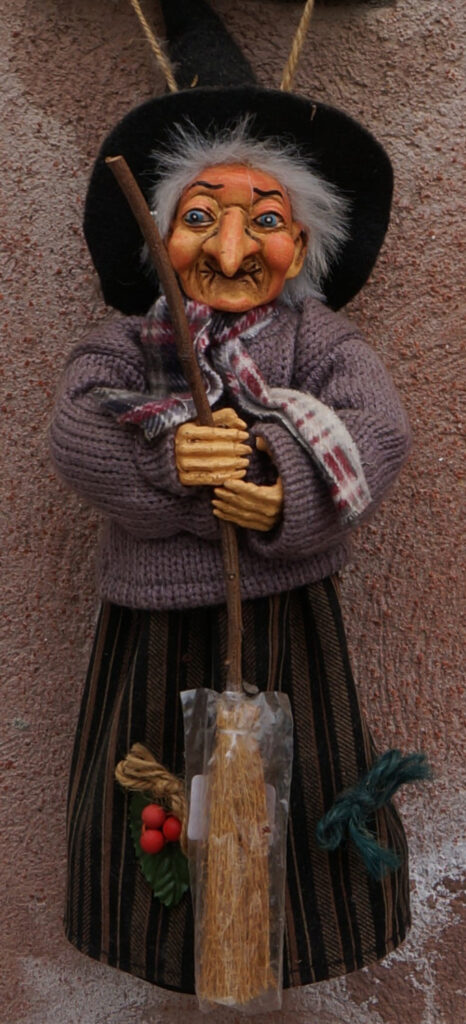 A figure of La Befana, the Italian Christmas witch