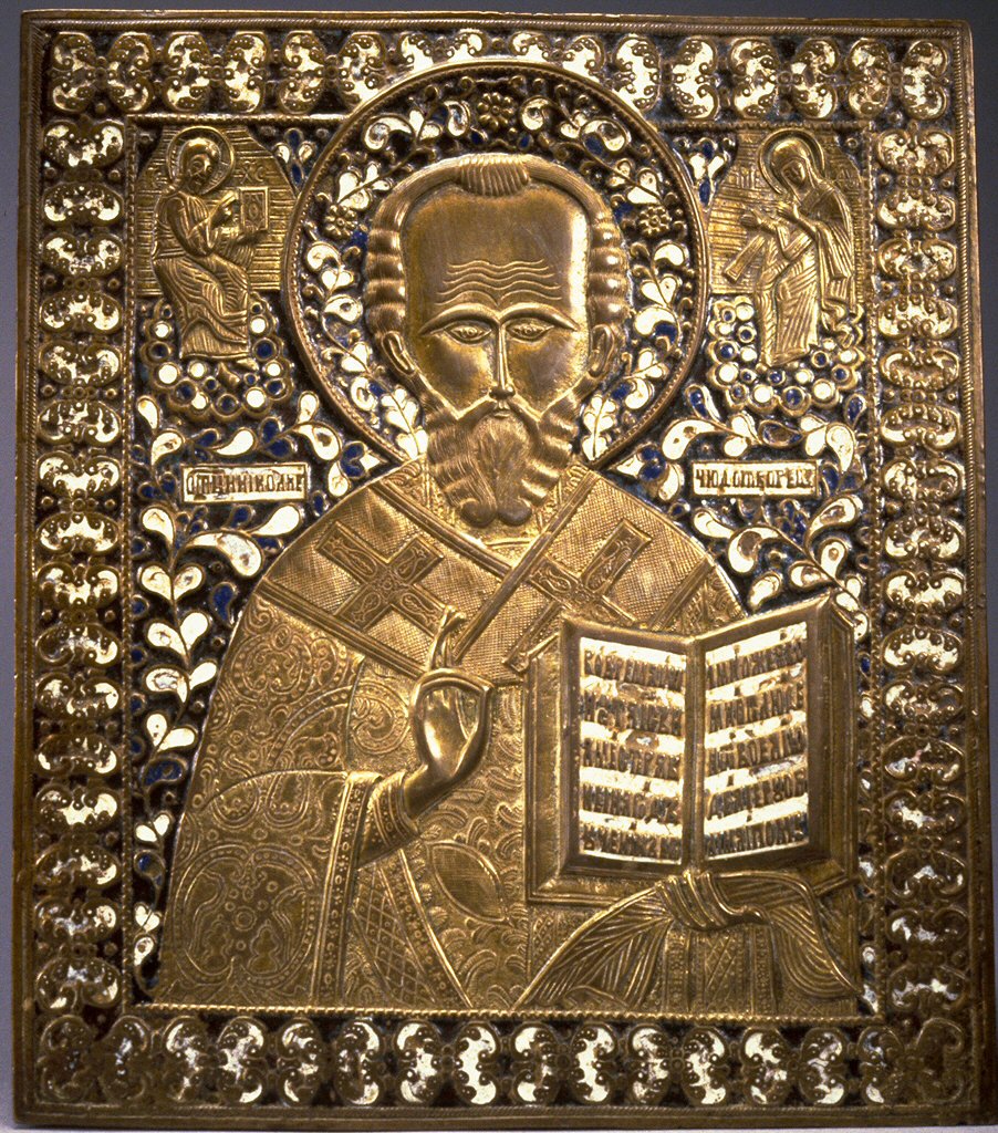 A Russian icon of Saint Nicholas of Myra